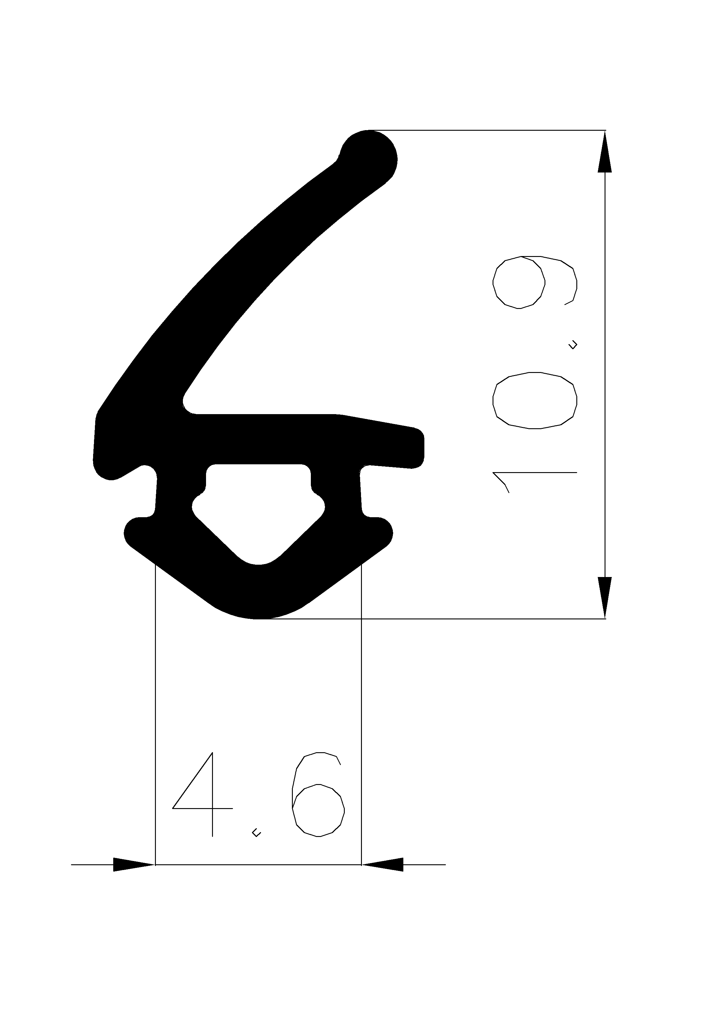 11590365KG - rubber profile - Door-frame profiles