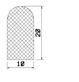 MZS 25088 - EPDM gumiprofilok - Félkör alakú, D-profilok